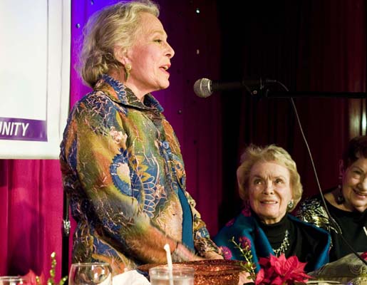 Marge Champion accepting Award